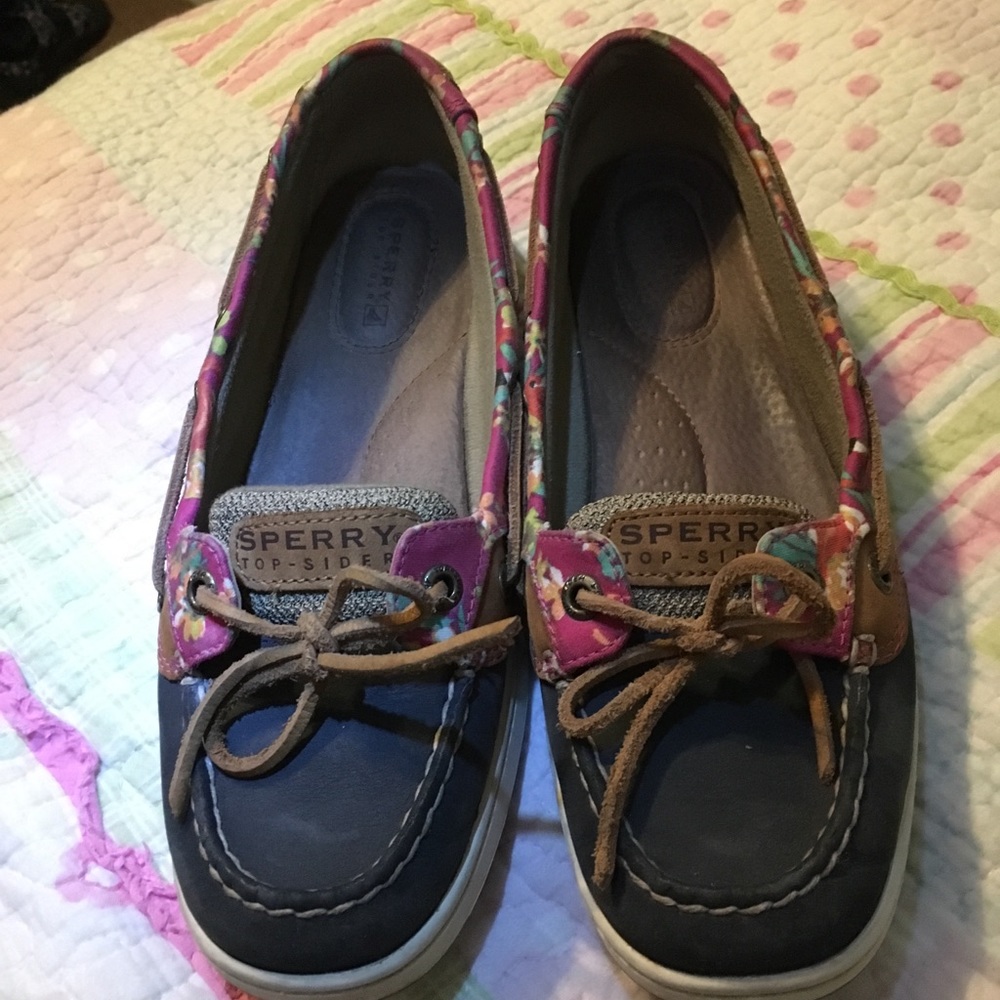 Sperry Top-sider Angelfish 2 eye flamingo floral